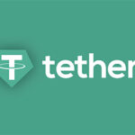 Tether logo projektu na tle