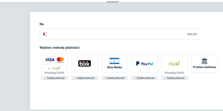 Metody płatności w serwisie maklerskim - karty, Blik, PayPal, przelew bankowy
