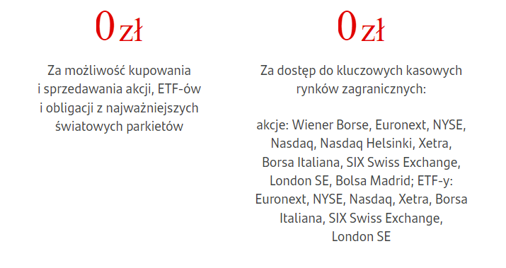 Fot. Screen / Santander.pl (z dnia 12.04.2022), dotyczy Rachunku dla giełd zagranicznych