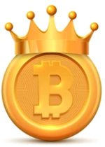 Dominacja Bitcoin king małe
