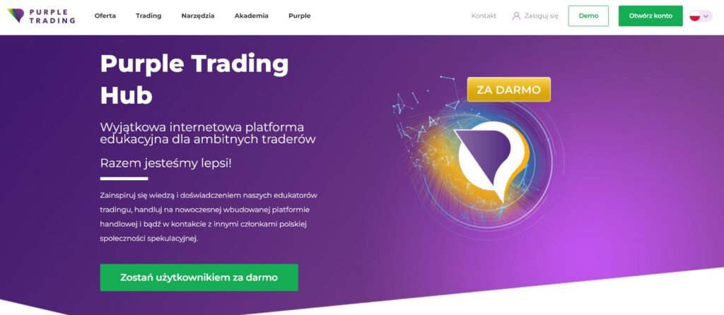 Czym jest Purple Trading Hub. Źródło: Purple Trading