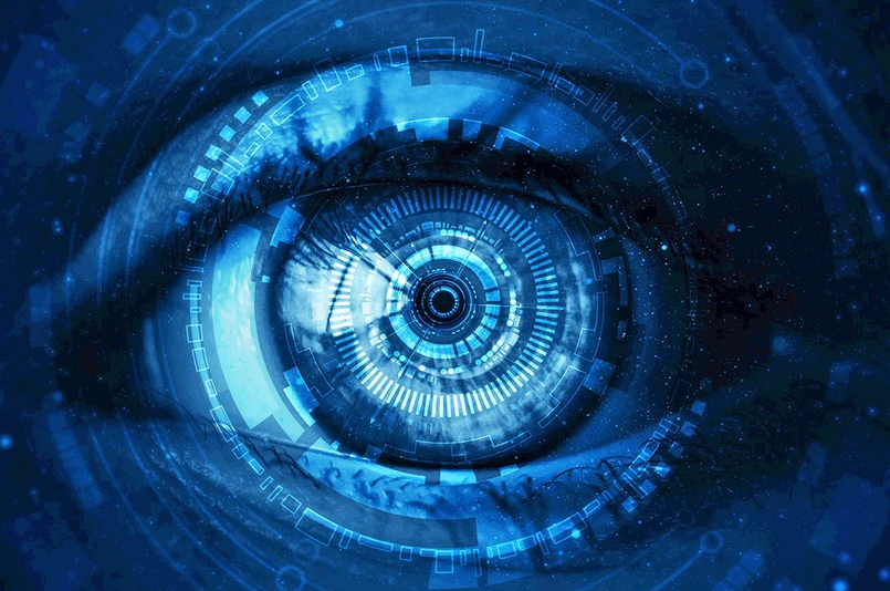 Cyfrowe oko z holograficznym interfejsem technologicznym