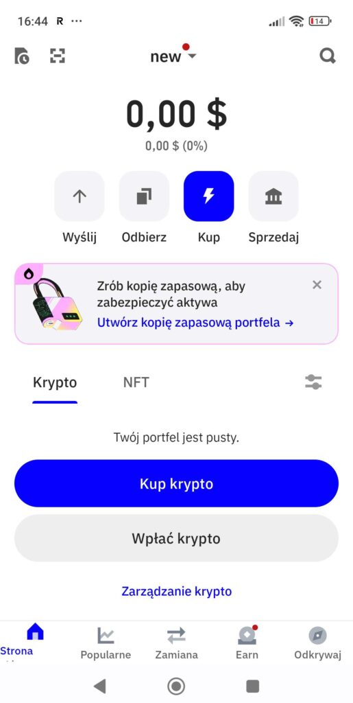 Konfiguracja Trust Wallet