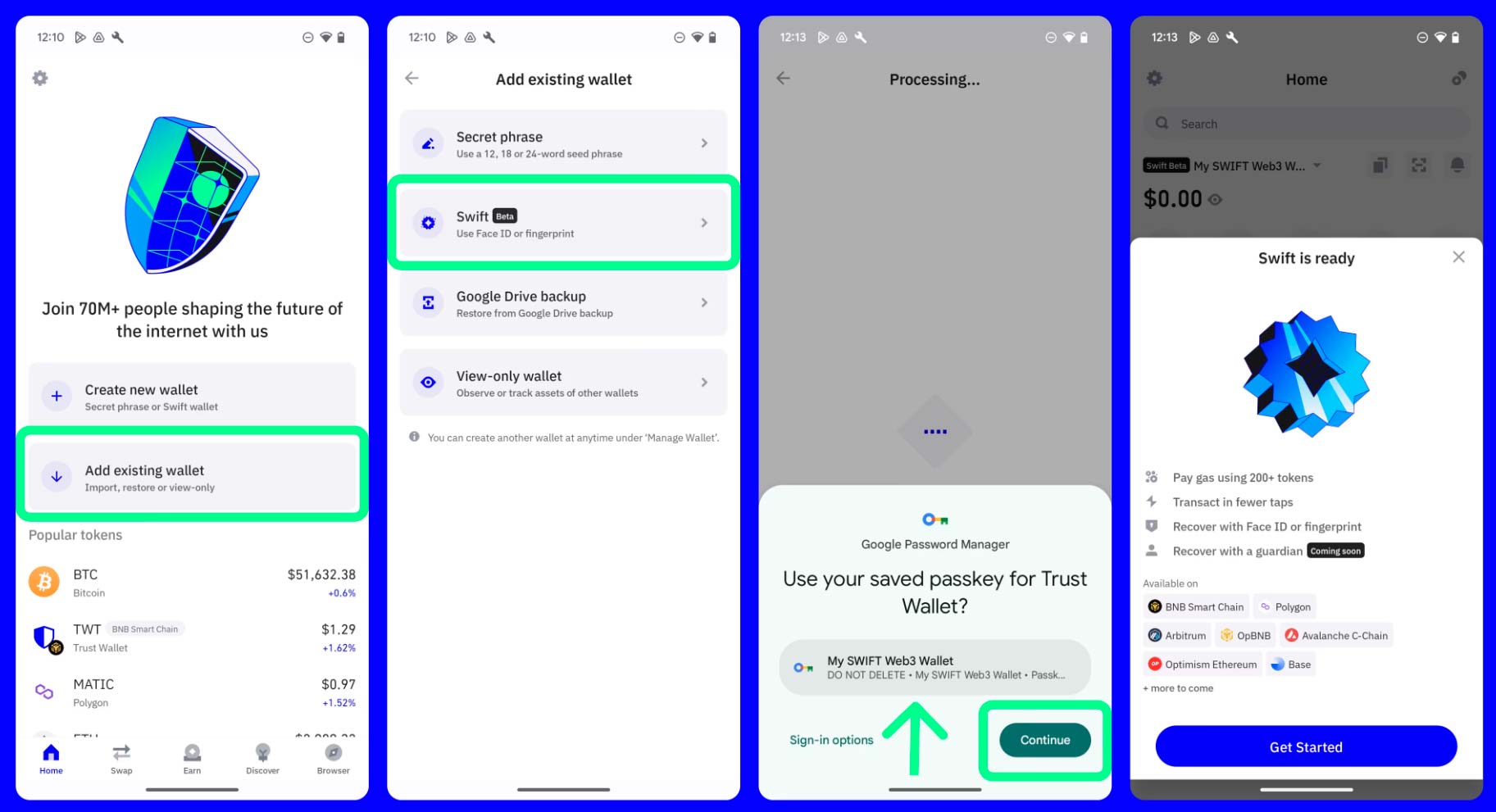 Odzyskiwanie portfela HD Trust Wallet