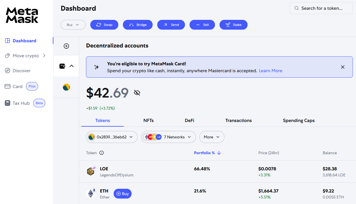 Opinie Metamask portfolio