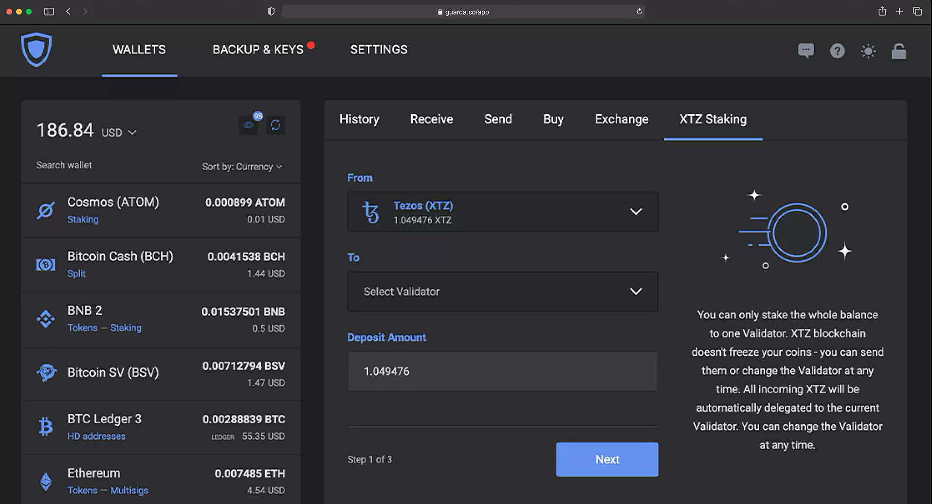 Portfel desktop kryptowaluty Guarda