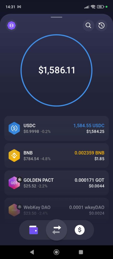 Exodus portfel mobilny poradnik