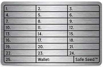 Metalowy portfel kryptowalut SML