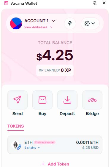 Portfel Chain Abstraction Arcana