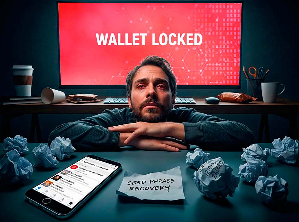 Portfel kryptowalut nie działa