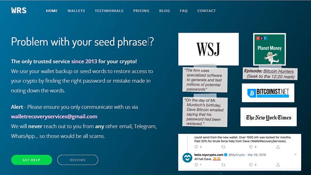 Profesjonalne odzyskiwanie portfeli kryptowalut