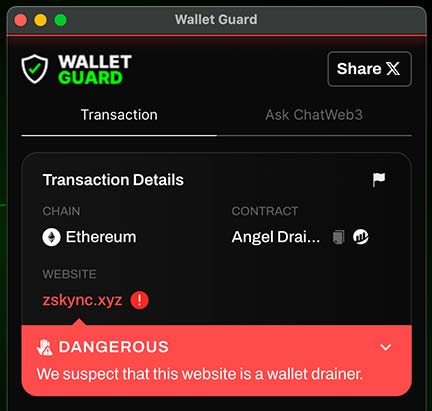 MetaMask i Wallet Guard