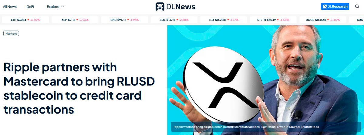 Umowa XRP Mastercard Gemini