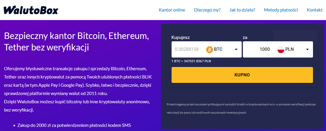 kantor solana bez kyc