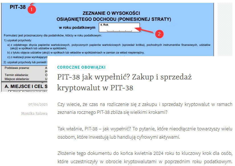 podatki krypto - aplikacja do rozliczania