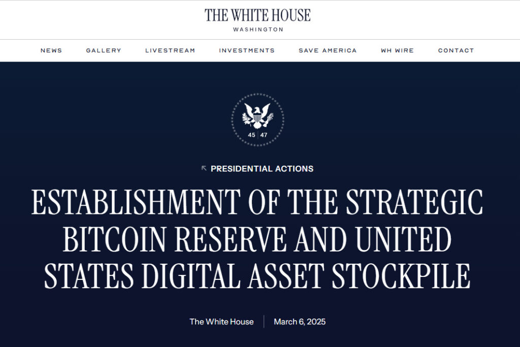 Rezerwa Bitcoina w USA