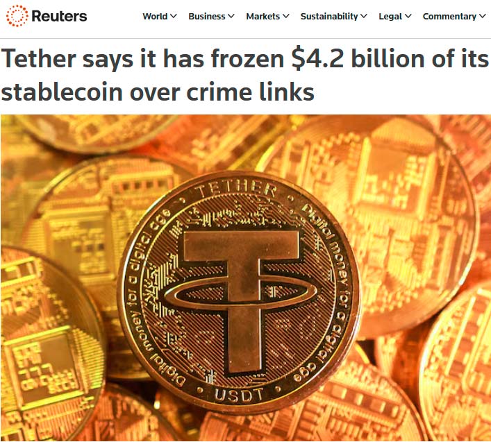 czy Tether może zamrozić USDT