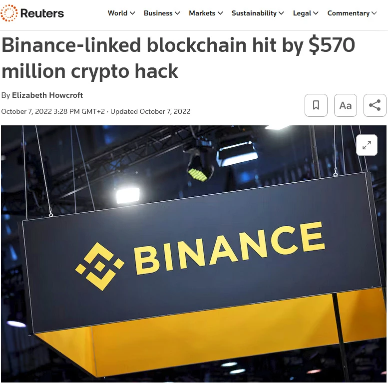 Logo Binance na czarno-żółtym billboardzie z oświetleniem