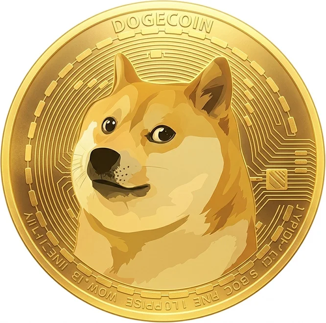 Złota moneta - ilustracja jak kupić DOGE