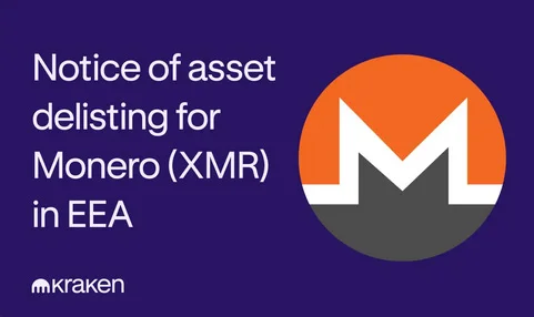 Ogłoszenie o delistingu Monero (XMR) na giełdzie Kraken w EEA