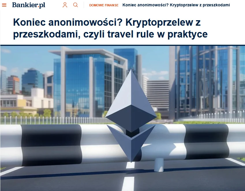 Travel Rule - krypto zablokowane