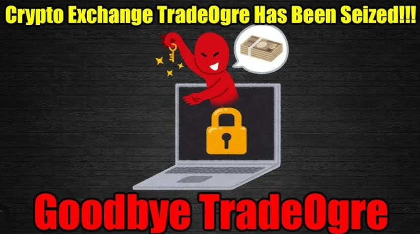 Upadek platformy krypto TradeOgre. Źródło: Youtube