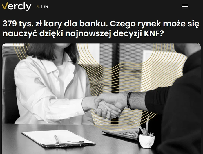 Bank ukarany przez KNF z powodu krypto