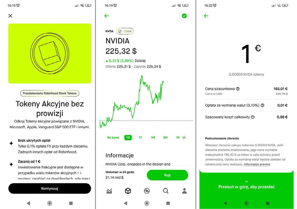 Robinhood Polska kupno akcji krok po kroku