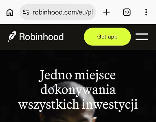 Robinhood jak zaczac - Get App