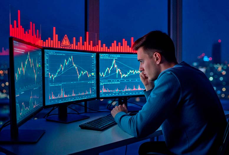 Trader analizujący gdzie kupić kryptowaluty