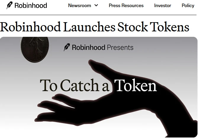 Stock Tokens na Robinhood