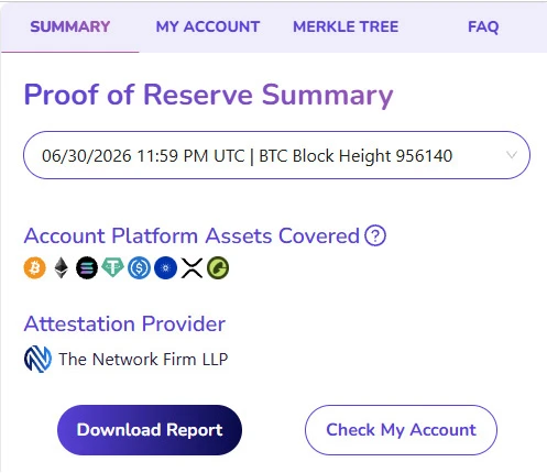 Audyt giełdy kryptowalut Proof of Reserve