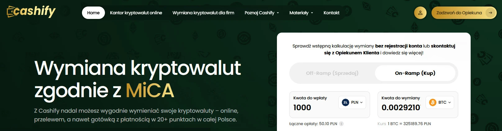 Cashify recenzja i MiCA
